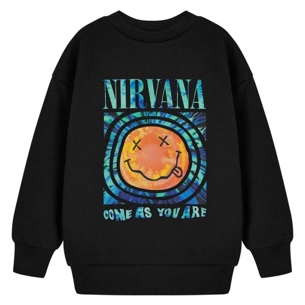 Nirvana Childrens/Kids Come As You Are Sweatshirt / Black